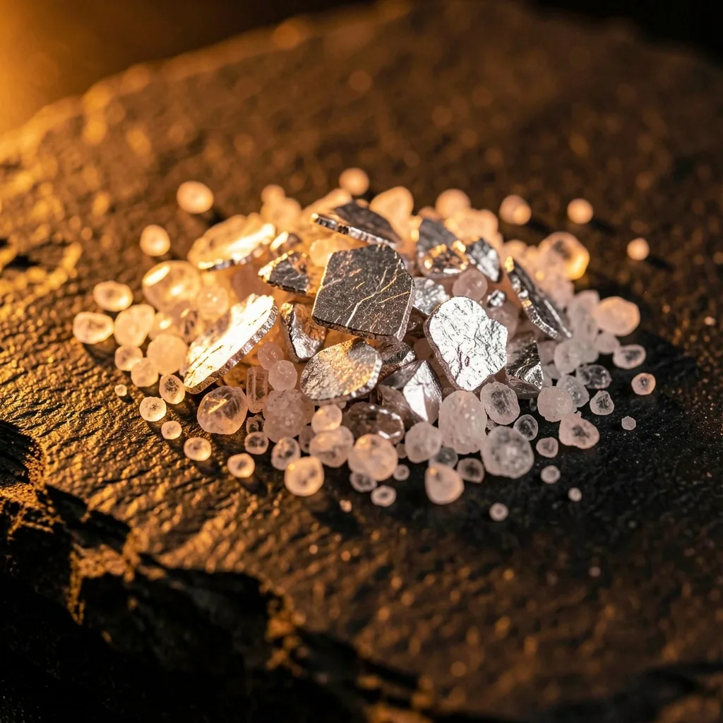Magnesium mineral flakes