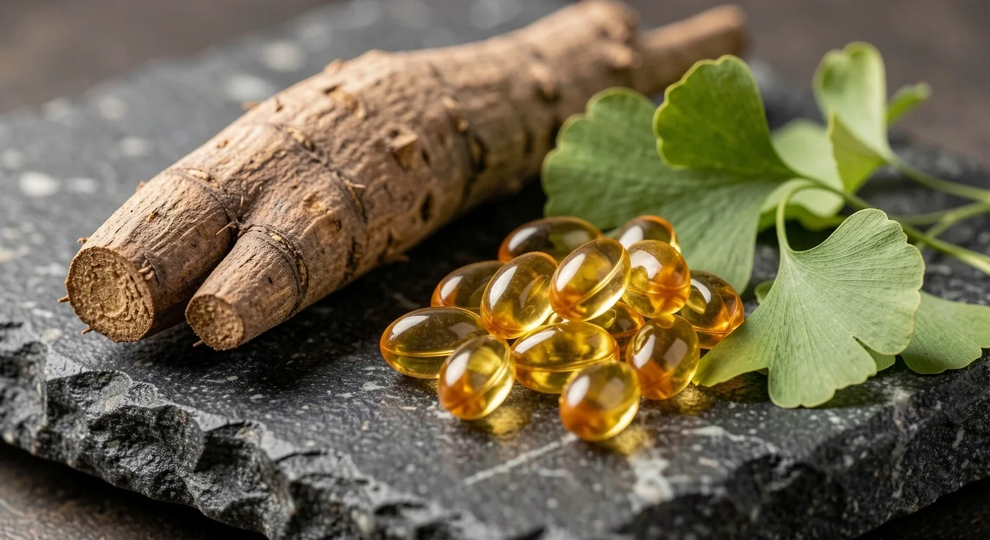 Natural supplement capsules and botanical powder